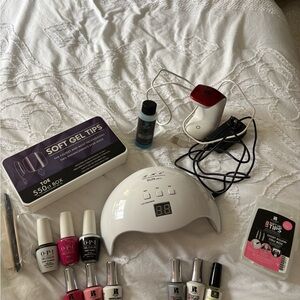 Nail Care Set with Gel Tips and Polish